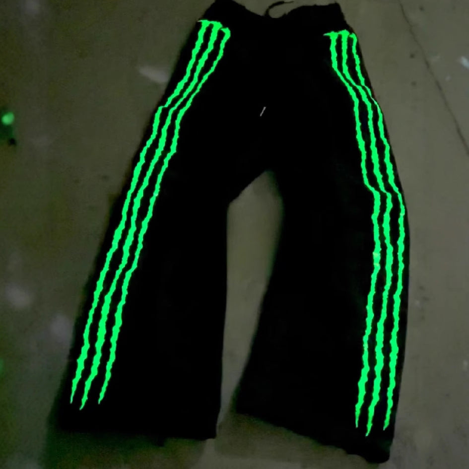 🔥2025 NEW SALE - "Claw" glow-in-the-dark striped sweatpants